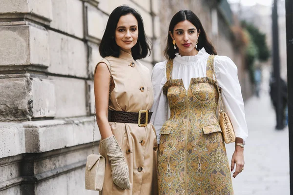 Paryż Francja Marzec 2019 Street Style Outfit Pokaz Mody Paryżu — Zdjęcie stockowe