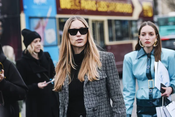 Parigi Francia Marzo 2019 Outfit Street Style Outfit Chanel Dopo — Foto Stock