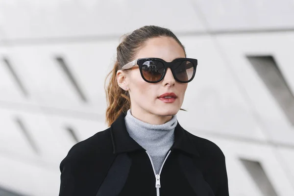 Parigi Francia Marzo 2019 Outfit Street Style Olivia Palermo Dopo — Foto Stock