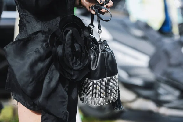 Paris França Março 2019 Aparição Rua Durante Paris Fashion Week — Fotografia de Stock