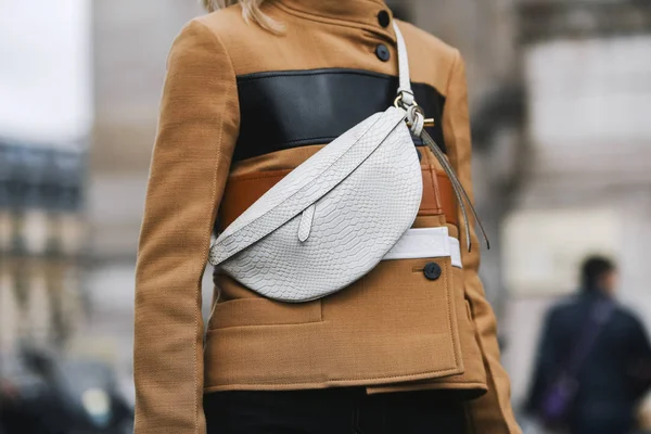 Paris France March 2019 Street Style Outfit Caroline Daur Fashion — Stock Photo, Image