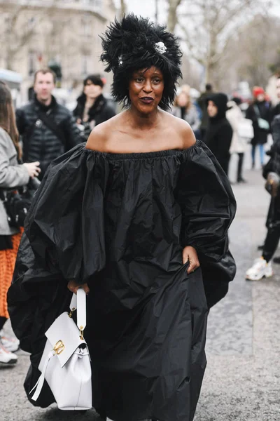 Paris França Março 2019 Aparição Rua Durante Paris Fashion Week — Fotografia de Stock