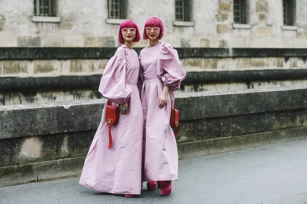 París Francia Marzo 2019 Traje Calle Ami Suzuki Aya Suzuki — Foto de Stock