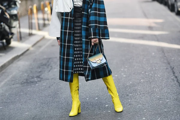 Milan Italy February 2019 Street Style Furla Purse Detail Fashion — Stock Photo, Image