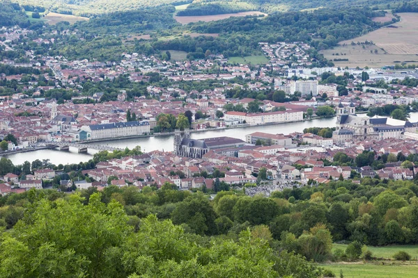 Überblick Über Pont Mousson Von Der Mousson Burg Aus Gesehen — Stockfoto