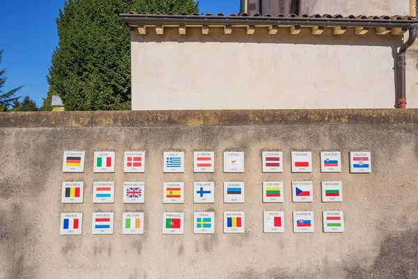 Flags of the countries of the European Union as in 2018
