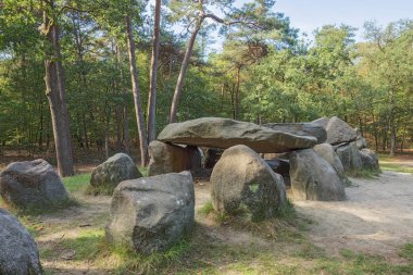 Emmen çevresinde Dolmen D45 sağ tarafı görünümü
