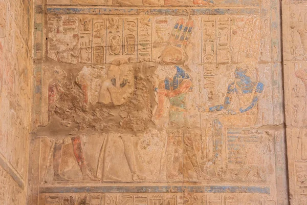 Schilderij Het Hof Van Ramses Tempel Van Luxor — Stockfoto