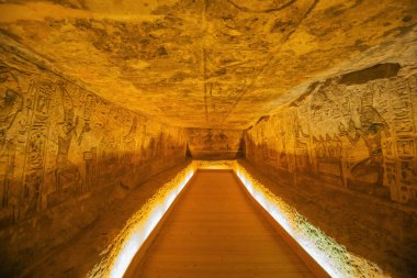 Abu Simbel büyük Tapınağı 'nda niş birinin genel görünümü