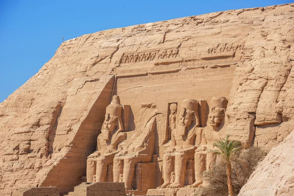 Vista General Del Gran Templo Abu Simbel —  Fotos de Stock