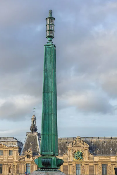 Telescopic Lantern Pont Carrousel Bridge Seine Paris — Stock Photo, Image