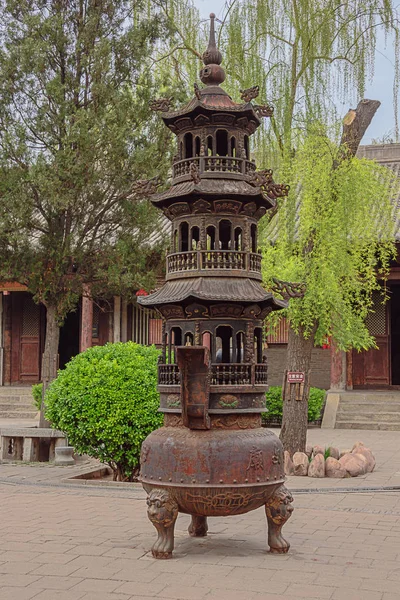 Censer Complexo Templo Confuciano Cidade Velha Pingyao — Fotografia de Stock