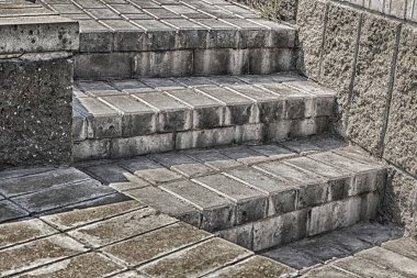 Taş basamaklar bir parçası