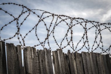 Çitlerdeki dikenli teller