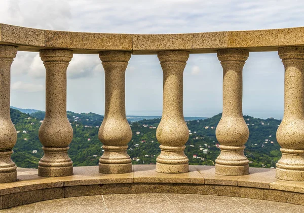 Terrasse sur une haute montagne — Photo