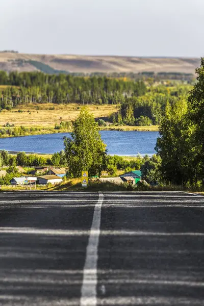 Rural asphalt road