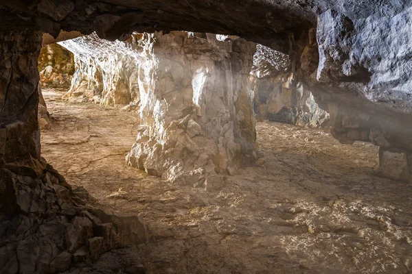 Abandoned limestone mines — Stock Photo, Image