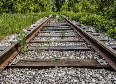 Eski terk edilmiş tren