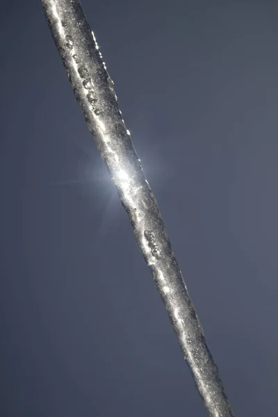 Sunlight in the icicle — Stock Photo, Image