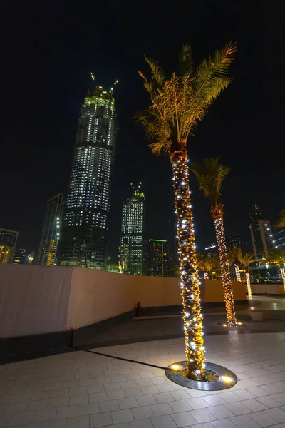 Ночные виды Дубая — стоковое фото