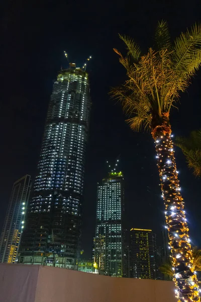 Ночные виды Дубая — стоковое фото