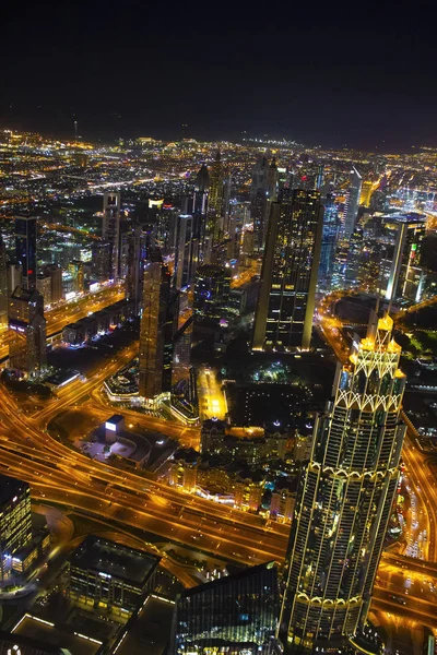Gece şehrin havadan görünümü — Stok fotoğraf