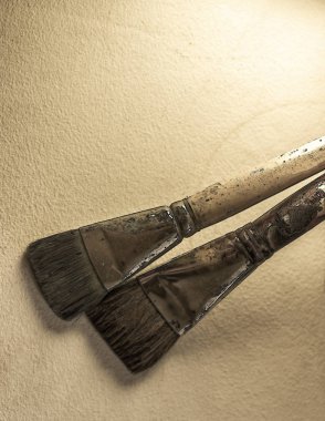 Resim için iki fırçalar