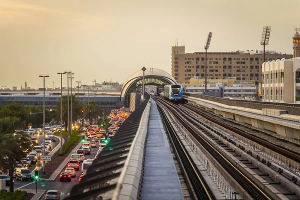 Dubai Metrosunda Yolculuk — Stok fotoğraf