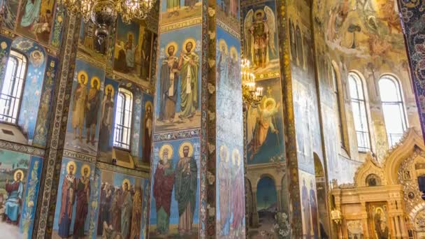 Erlöserkirche auf vergossenem Blut (Auferstehungskathedrale)) — Stockvideo