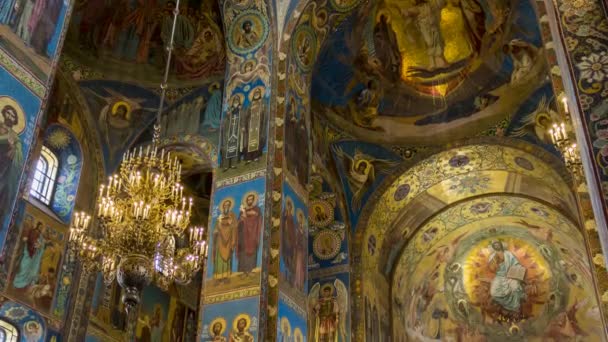 Erlöserkirche auf vergossenem Blut (Auferstehungskathedrale)) — Stockvideo