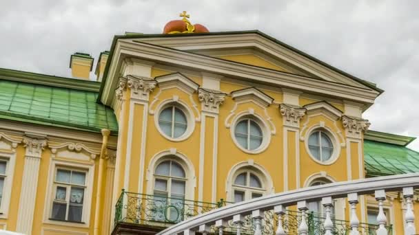 Menshikov Palace i staden Lomonosov — Stockvideo