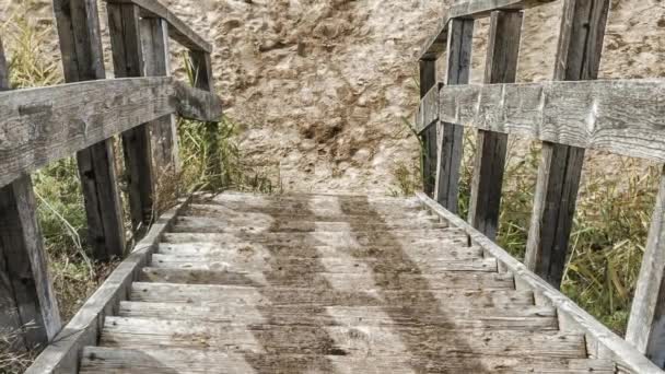 Escaliers menant à la plage — Video