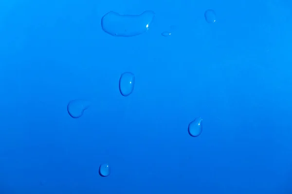 Gotas Agua Superficie Una Piscina Inflable Azul Como Abstracción Fondo —  Fotos de Stock