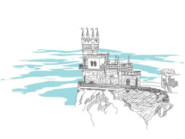 Kırlangıç yuvası. Kırım. 