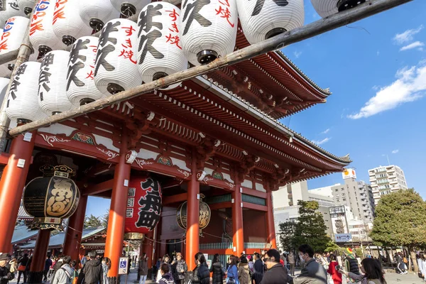 Токио Япония Марта 2017 Сенсо Дзи Известный Храм Асакуса Каннон — стоковое фото