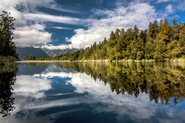 Lake Matheson, South Island, Nova Zelândia — Fotografia de Stock