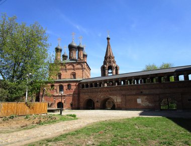 Moskova, Rusya, eski kırmızı kilise