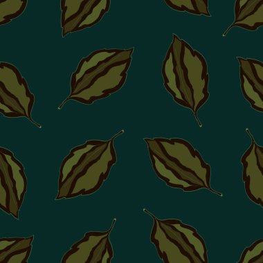 Yaprakları, sonbahar renkli arka plan ile Seamless modeli