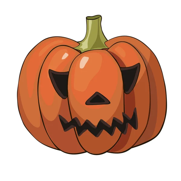 Citrouille réaliste Halloween récolte thanksgiving vacances légume . — Image vectorielle