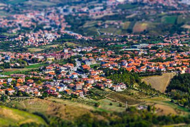 Titan Dağı 'ndan San Marino manzarası