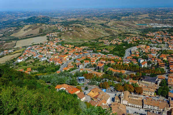 Widok San Marino Góry Tytan — Zdjęcie stockowe