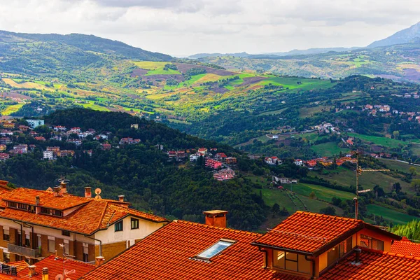 Widok San Marino Góry Tytan — Zdjęcie stockowe