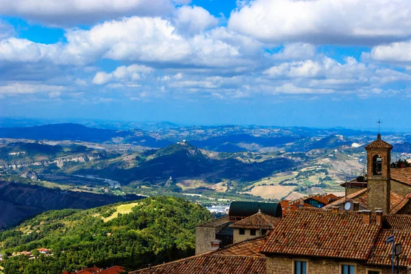 Widok San Marino Góry Tytan — Zdjęcie stockowe