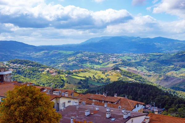 Widok San Marino Góry Tytan — Zdjęcie stockowe