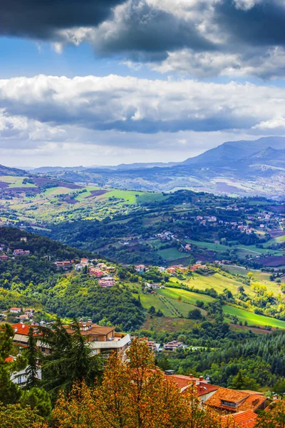 Widok San Marino Góry Tytan — Zdjęcie stockowe