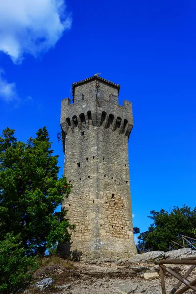 Башня Монтале Tfta Torre Сан Марино — стоковое фото