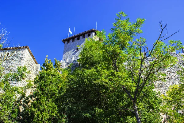 Ancient Stone Fortress San Marino — Stock Photo, Image