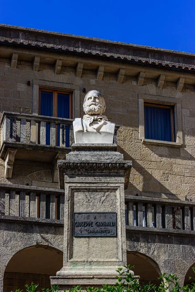 Monument Över Giuseppe Garibaldi San Marino — Stockfoto