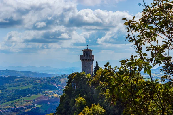 Vista Panorâmica Torre Montale Terza Torre San Marino — Fotografia de Stock