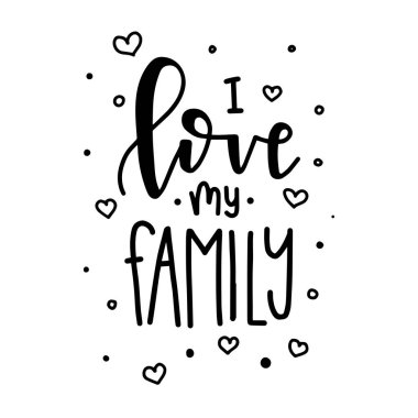 Elle çizilmiş tipografi poster. Kavramsal el yazısı ifade ev ve aile T gömlek el kaligrafi tasarım aydın. İlham verici vektör